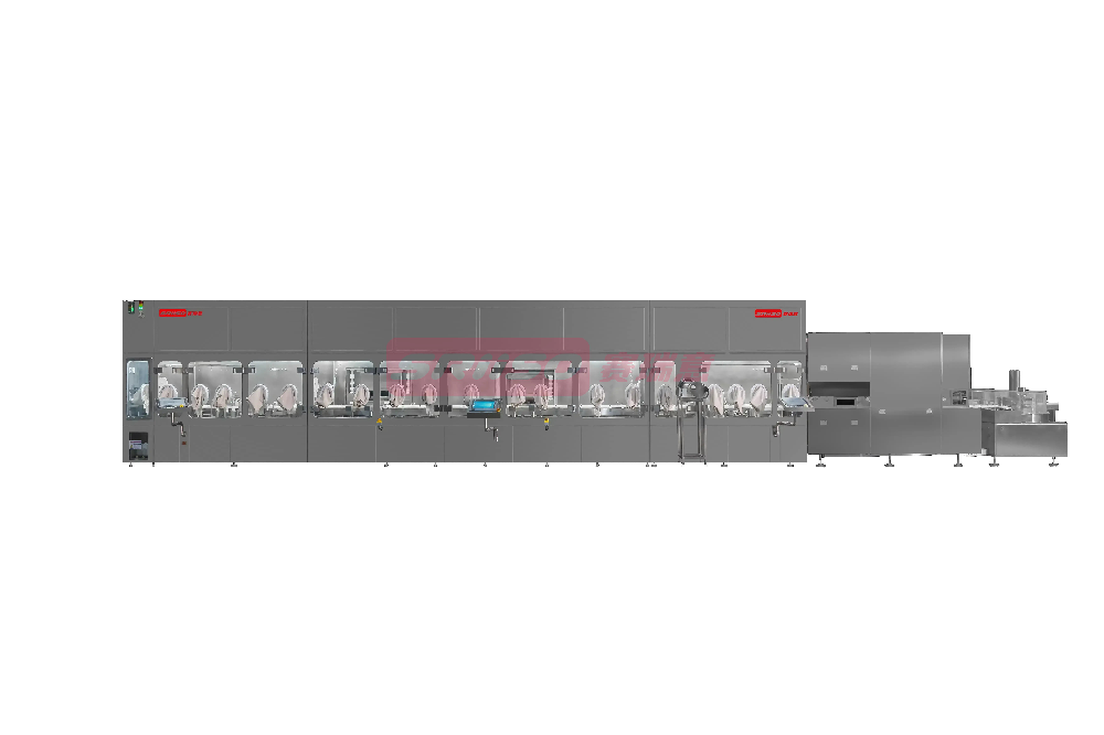 Production type fully isolated filling line solution