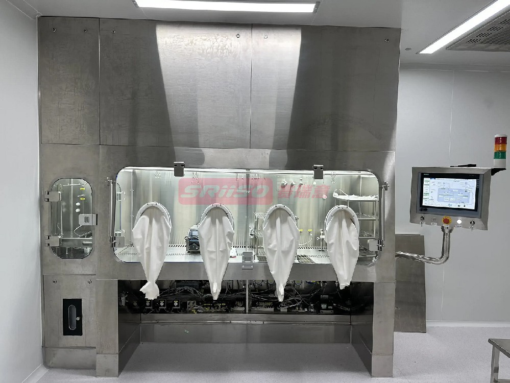 Aseptic packaging isolator