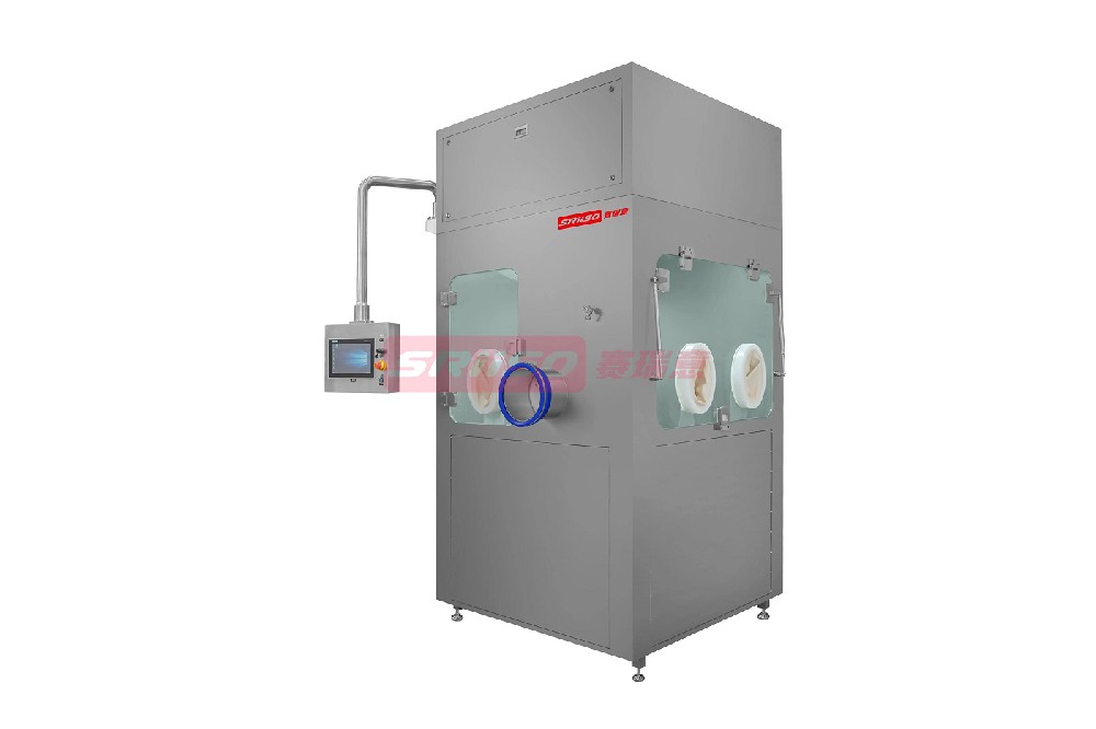 Capsule filling/compression negative pressure isolator